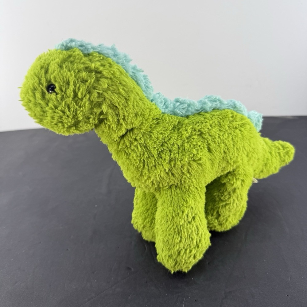Manhattan Toy Co. Plush Dinosaur Dino Stomp Plush Green Blue Stuffed Animal